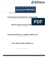 2.2 Ensayo - Tipos de Currículo y Diseño Curricular - SALAS CARLOS