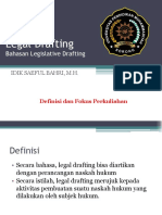 Legal Drafting - Materi Umum Legislative Drafting (Idik Saeful Bahri)