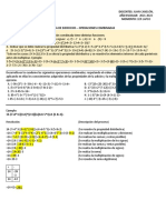 Guía de Ejercicios - Operaciones Combinadas