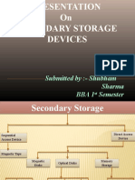 Presentation On Secondary Storage