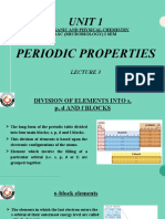 Unit 1: Periodic Properties