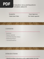 Beamforming /doa Estimation Using Sparse Arrays