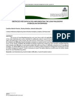 Obstacles and Difficulties Implementing The Lean Philosophy in Brazilian Enterprises