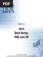 Unit 8 Block Devices, Raid, and LVM: Welcome To