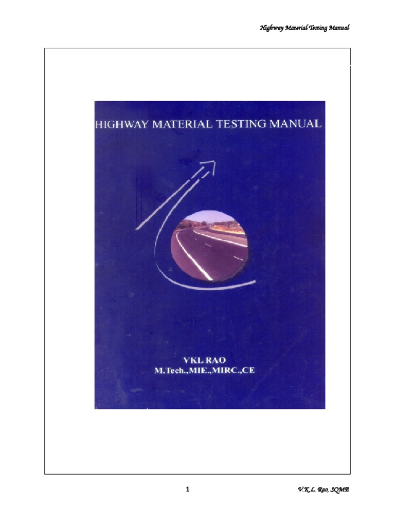 Highway Material Testing Guide | PDF | Concrete | Strength Of Materials