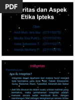 Download Ppt Integritas Dan Etika Ipteks by Meyby Epl SN55449164 doc pdf