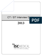 ISC Medical Guide To CT - ST Interviews 2013 v4