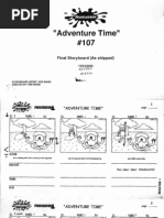 "Adventure Time" original short storyboard