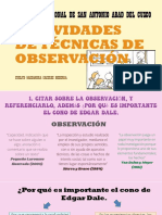 Tecnicas de Onservacion