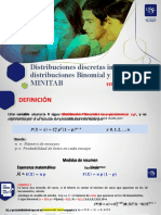 Distribucion Binomial y Poisson Con Minitab