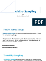 Probability Sampling: by Dr. Jimoh Olawale Ajadi