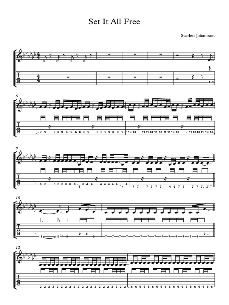 Set it all free trebble key gb full score pdf th orie checs