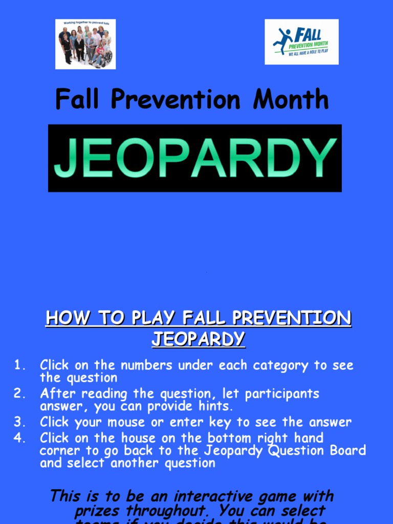 Fall Prevention Jeopardy 2018 PDF