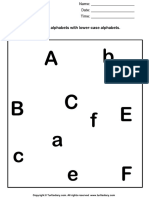 Match Uppercase to Its Lowercase Letter a to f
