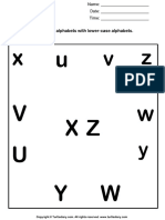 Uppercase and Lowercase Alphabet