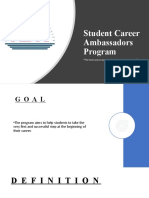 Presentation - Student Career Ambassadors Program