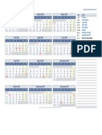 Calendar I o