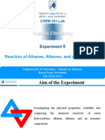 Exp.5-Reaction of Alkanes, Alkenes, and Cycloalkanes