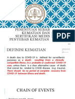 Penentuan Sebab Kematian Dan Sertifikasi Medis Penyebab Kematian