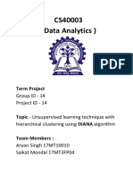 CS40003 (Data Analytics) : Term Project