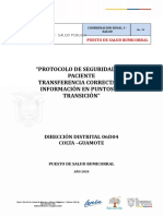 Protocolo Transferencia Correcta de Formacion en Punstos de Transicion