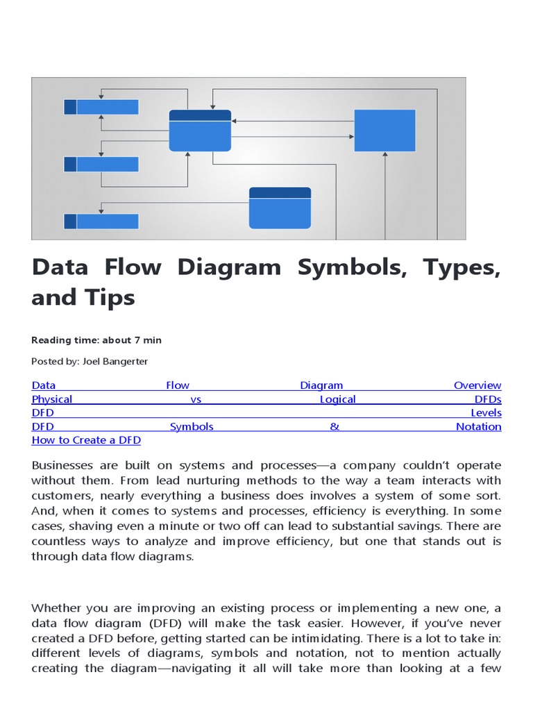 Data Flow Diagram Symbols | PDF | Computing | Information Technology