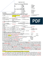 Practice Test 7 Section I: Lexico-Grammar