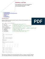 Strings, Cells, Structs, Containers, and Sets