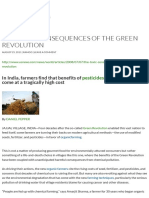 The Toxic Consequences of The Green Revolution - Indian Agrarian Crisis