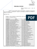 Portaria 047 2021 Monitores para o Curso de Direito