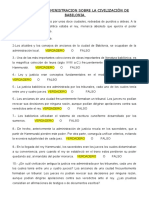 Practica de Administracion Sobre La Civilizaciòn de Babilonia Resuelta