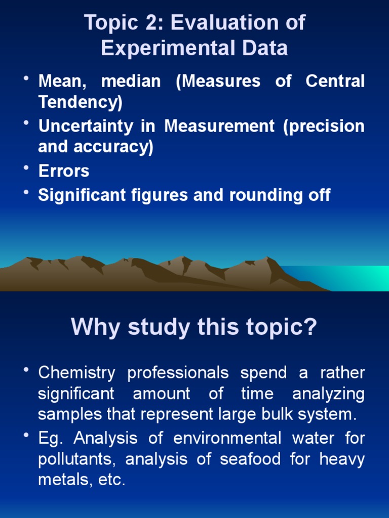 Analyzing Experimental Data in Chemistry | PDF | Significant Figures ...