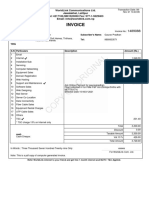 WorldLink Communications invoice for fiber internet and NetTV services