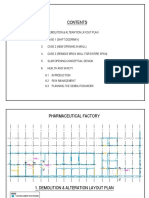 Demolition and Alteration Layout Plan for Pharmaceutical Factory