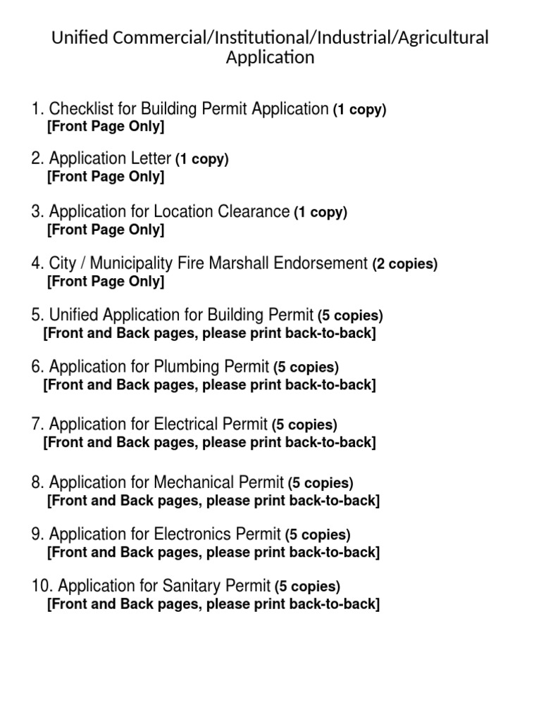 Davao City Building Permit Requirements | PDF | Specification ...