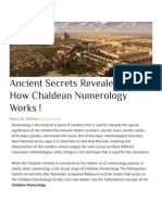 Ancient Secrets Revealed of How Chaldean Numerology Works ! - Divinity World