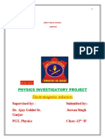 Electromagnetic Induction: Physics Investigatory Project