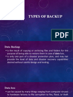 Types of Back Up
