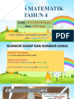 Nombor Genap Dan Ganjil Tahun 4