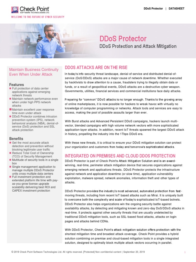 Ddos Protector: Ddos Protection and Attack Mitigation | PDF | Denial Of ...