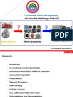 Principles of Extractive Metallurgy - MSE 4201