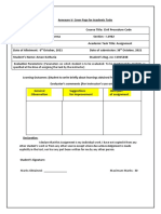 Best Part: Evaluation Parameters: (Parameters On Which Student Is To Be Evaluated-To Be Mentioned by Students As