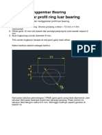 Langkah Menggambar Bearing