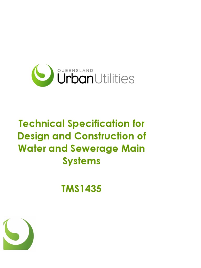 TMS143512 Technical Specification For Design and Construction of Water ...