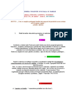 MOTTO: ,, Ceea Ce Complica Pedagogia Familiei Este Numarul de Jurisdictii Carora Trebuie Sa Li Se Supuna Copilul ." Andre Berge