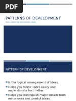 Patterns of Development: Paul Christian Reforsado Abad