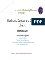 Electronic Devices and Circuits EE-231: CH:5 AC Biasing BJT