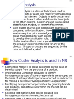 Cluster Analysis Techniques and Applications