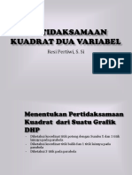 Menentukan Pertidaksamaan Kuadrat Jika Diketahui Grafik