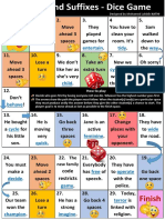 Prefixes and Suffixes Dice Game